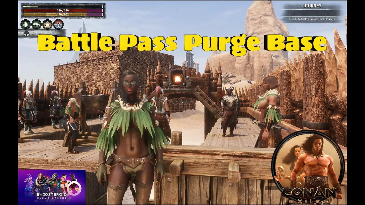 Conan Exiles battle pass Purge base test 2 #Boosteroid #conanexiles