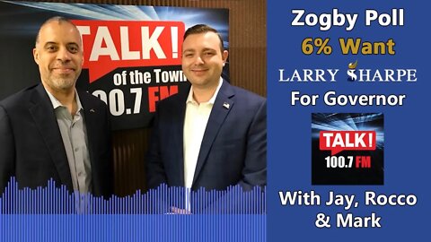 Zogby Poll Reaction and Ideas to Improve State - Larry Sharpe at TALK! 100.7 FM Talk of Town