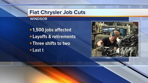 Fiat Chrysler cutting jobs in Windsor