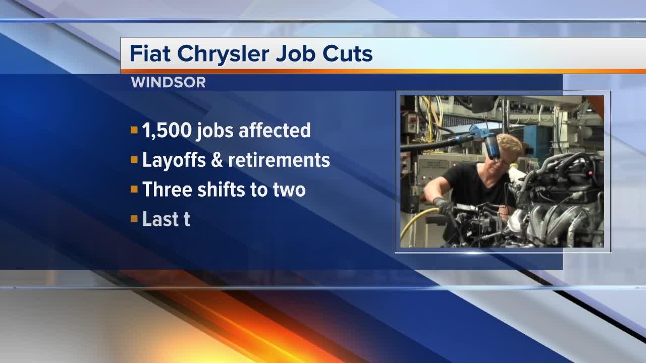 Fiat Chrysler cutting jobs in Windsor