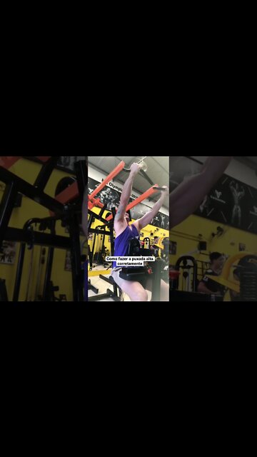 Como fazer a puxada alta corretamente #shorts