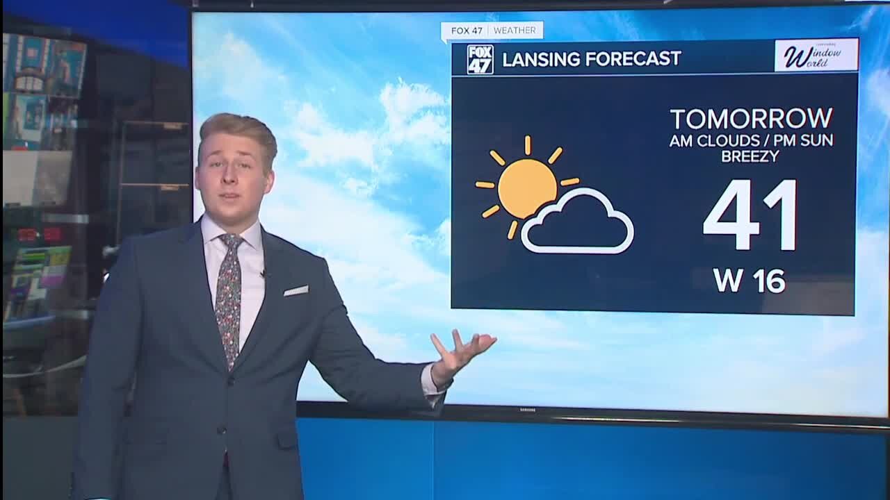 Tonight's Forecast: Staying breezy & cloudy, scattered mix overnight