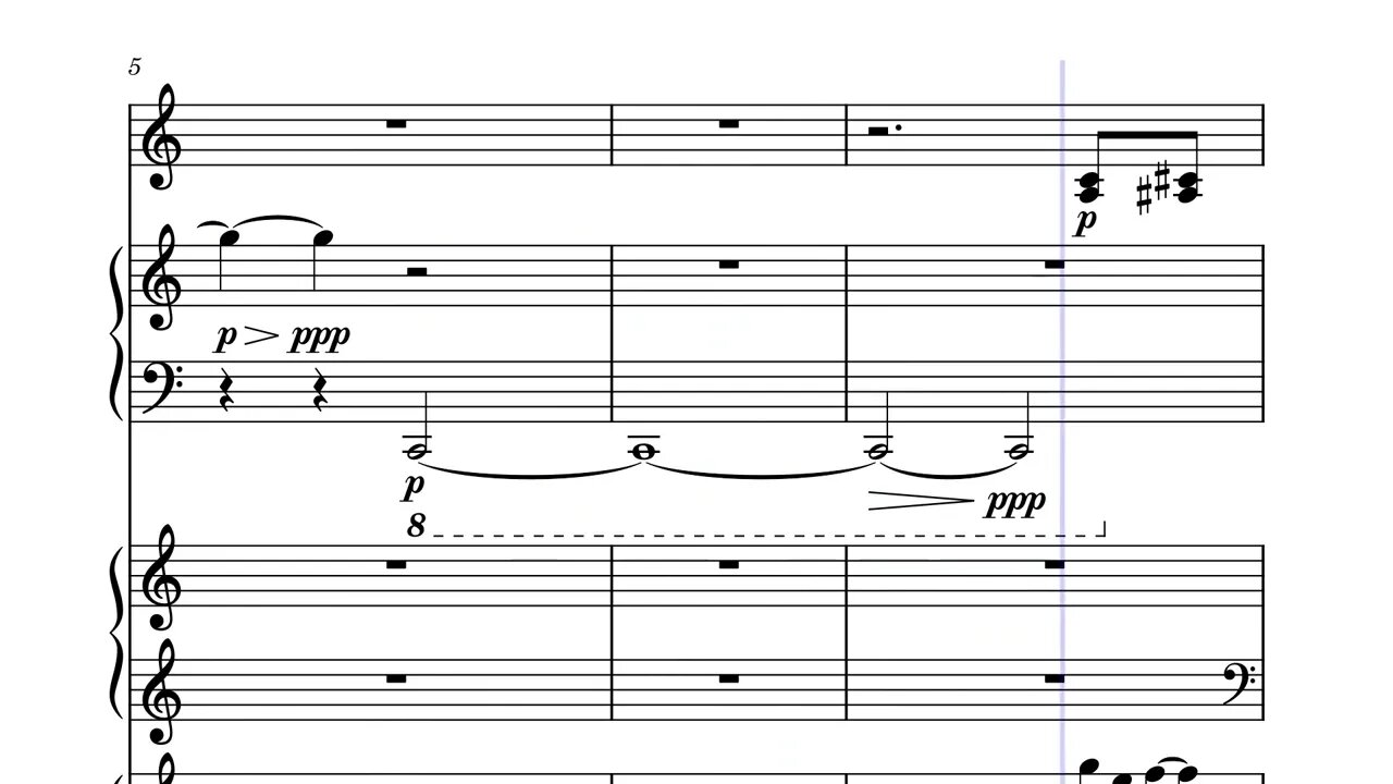 Writing a Chord Progression for an unreral midi ensemble on Musescore4