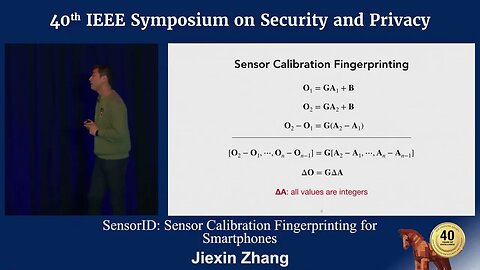 SensorID Sensor Calibration Fingerprinting for Smartphones