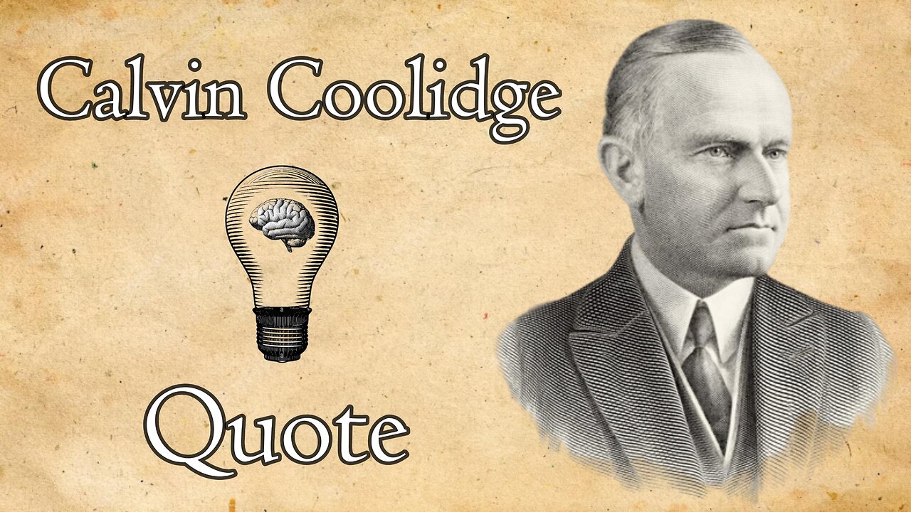 The Fallacy of Building the Weak by Pulling Down the Strong - Calvin Coolidge