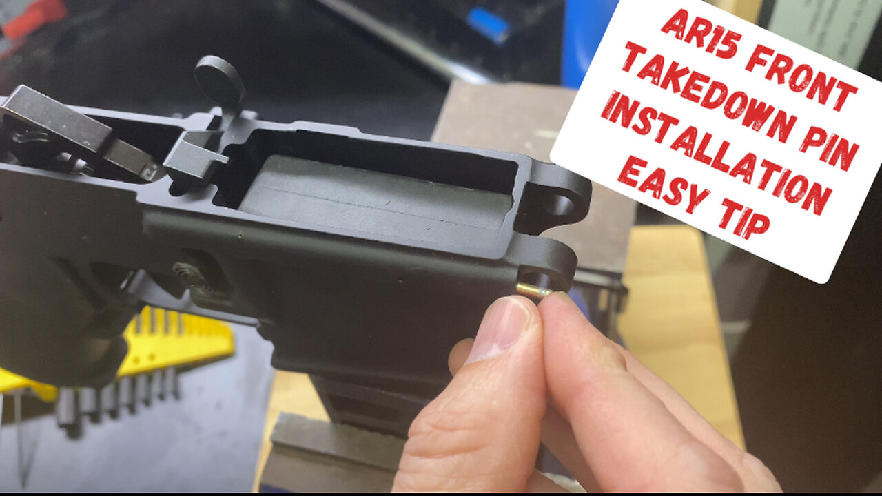 AR/M4 front takedown pin installation