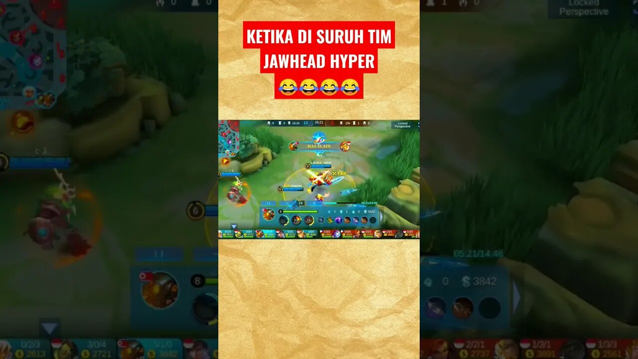 KETIKA DI SURUH TIM JAWHEAD HYPER😂😂😂😂 #ml #mobilelegend #mobilelegendsgame #mlbb #mobilelegends