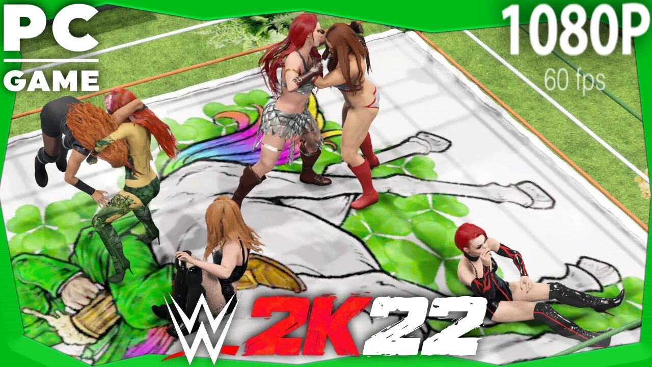 WWE 2K22 | 🍀ST. PATRICK'S DAY 2023 SPECIAL🍀 | 8-Woman Battle Royal [60 FPS PC]