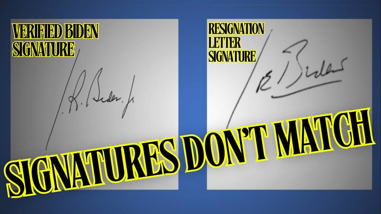 Democrats Successfully Run A Coup Against Joe Biden And Forge His Signature In Resignation Letter