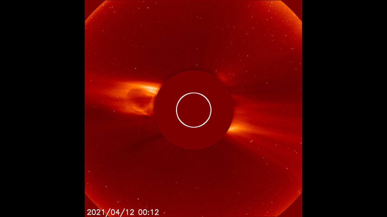 Watch as two large solar flares erupt from the sun