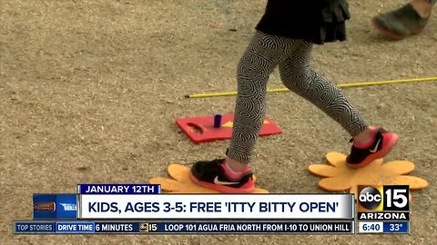 Free 'Itty Bitty Open' event for kids