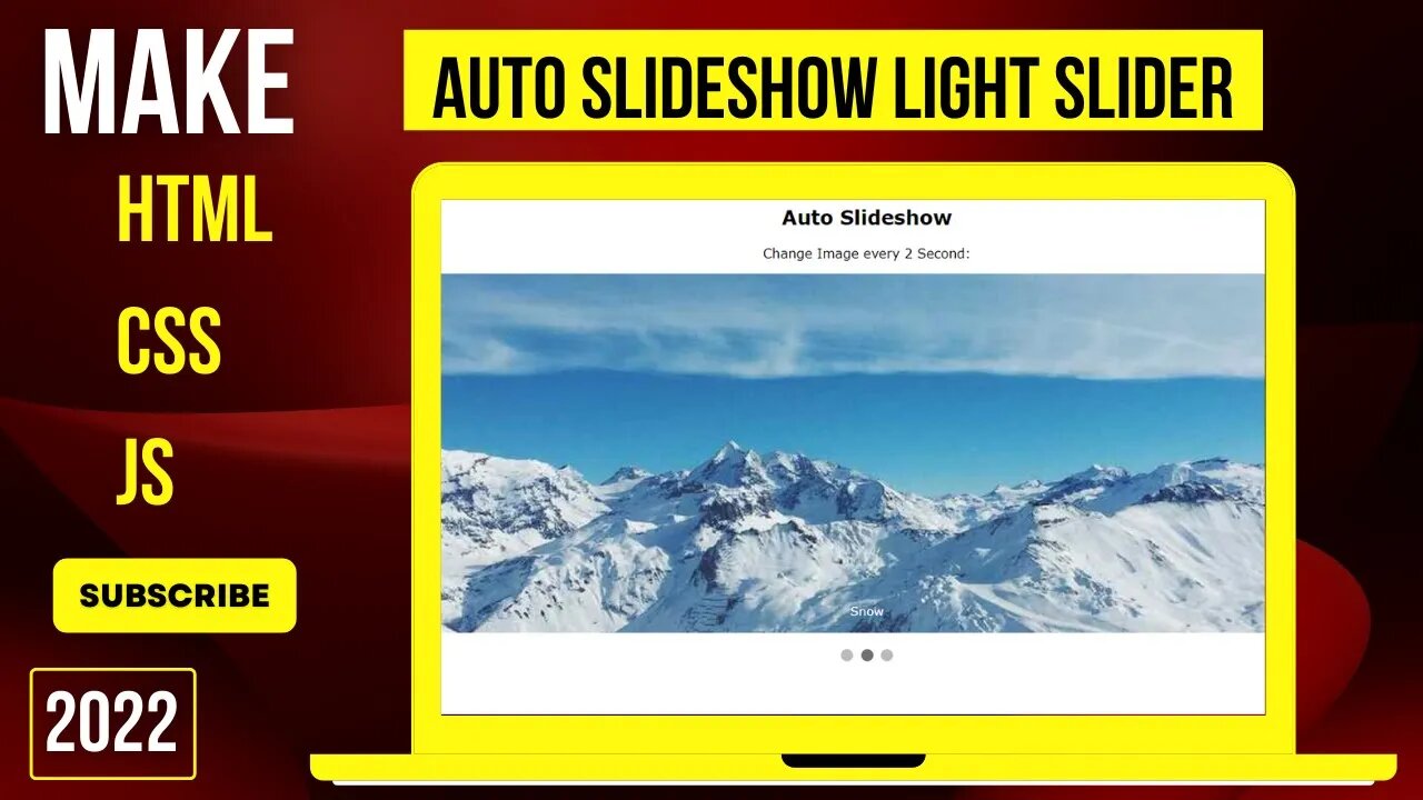 How to Make Auto Slideshow Light Slider WD Online Tutorial 2022