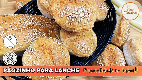 Pãozinho para Lanche | Personalidade no Sabor | Sem Glúten