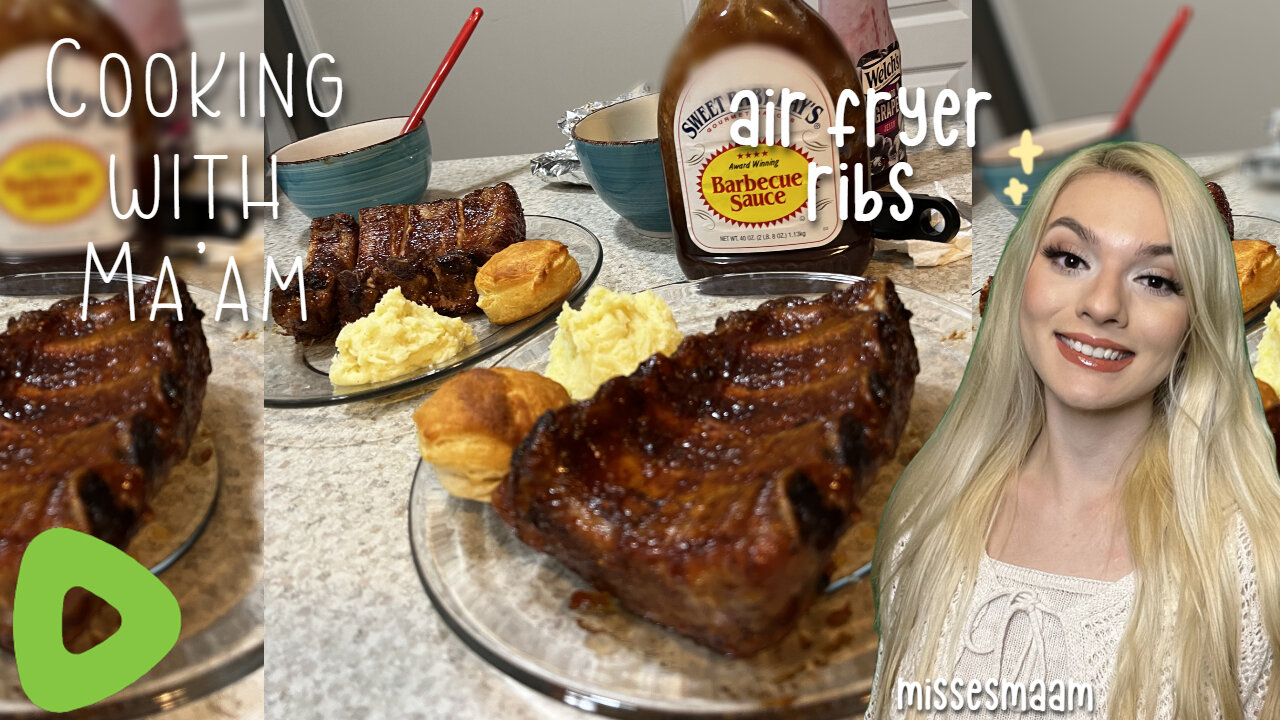 Air Fryer Ribs || Short Stream