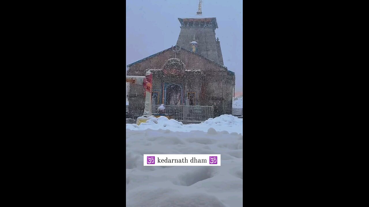 #kedarnathdham#viral#trending#temple#snow#winter