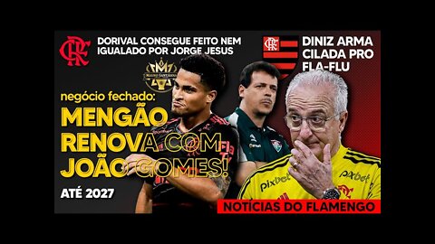 EXCELENTE NOTÍCIA: COMEMORA NAÇÃO! FEITO QUE JJ NÃO CONSEGUIU NO FLAMENGO! DINIZ PREPARA CILADA E+