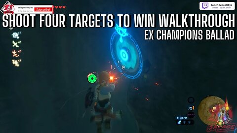 SHOOT FOUR TARGETS TO WIN WALKTHROUGH EX CHAMPION REVALI'S SONG ZELDA BOTW