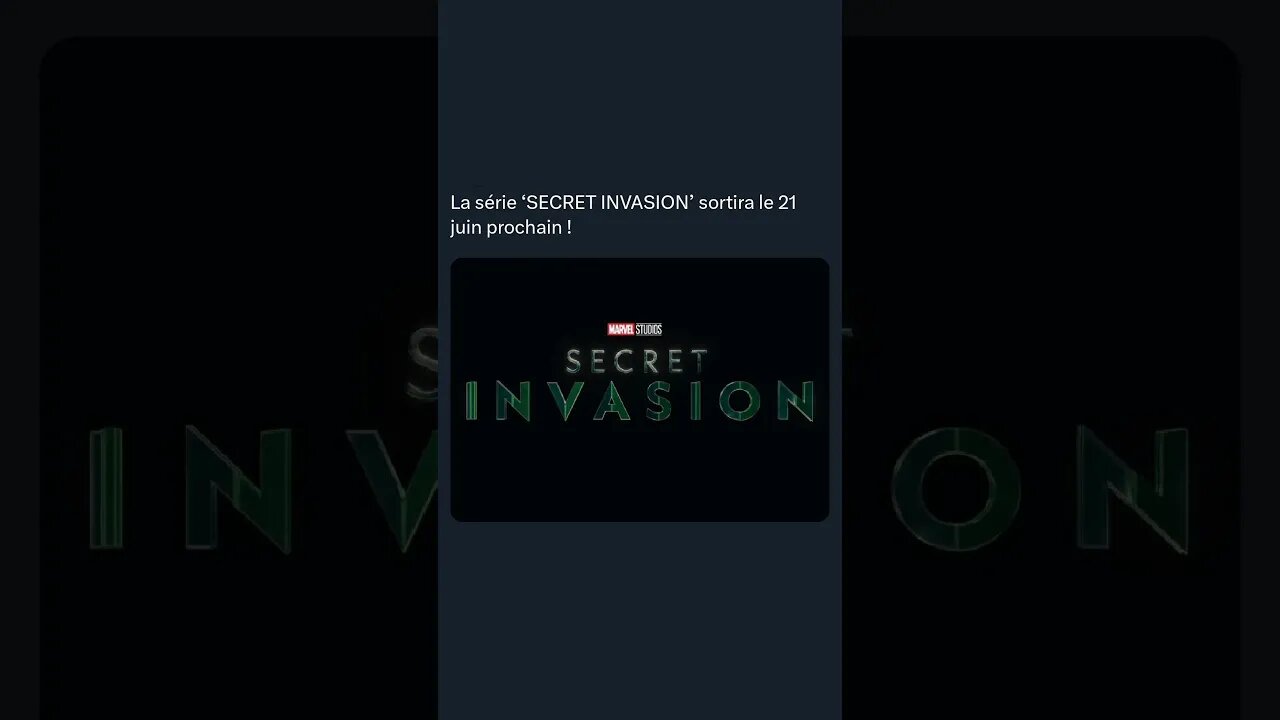 La série ‘SECRET INVASION’ sortira le 21 juin prochain !