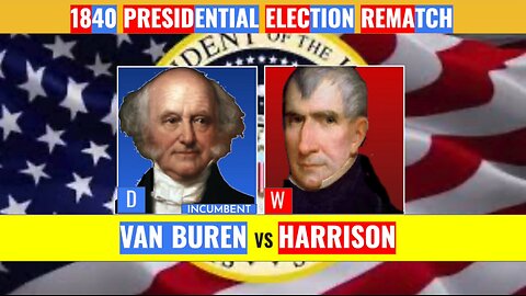 Custom CNN Election Night | 1840 Van Buren v Harrison