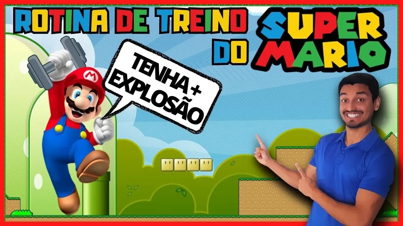 Treino do SUPER MARIO na VIDA REAL⬆️ O MELHOR Treino para PULAR mais Alto🍄Treino do MARIO BROS✅