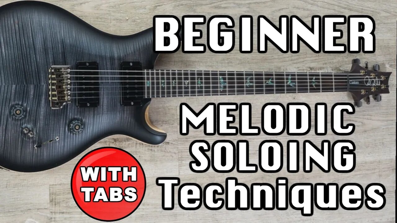 Beginner Lead Guitar Melodic Soloing Lesson with Minor Scales with TABS