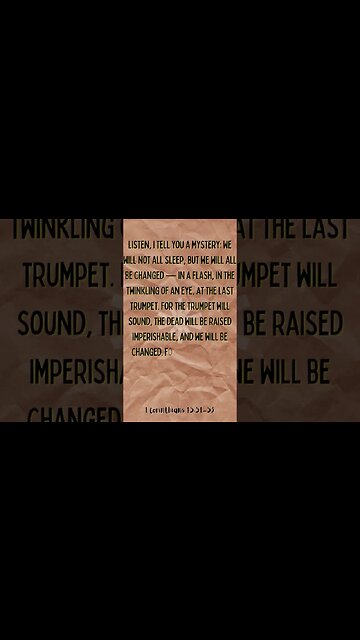 1 Corinthians 15:51-53 daily bible verse 2023 #shorts #bible #Verse