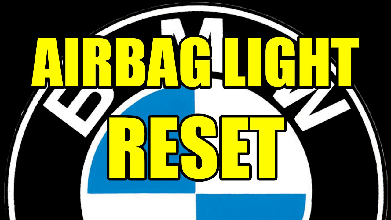 BMW Airbag Light Reset - THE CHEAP WAY