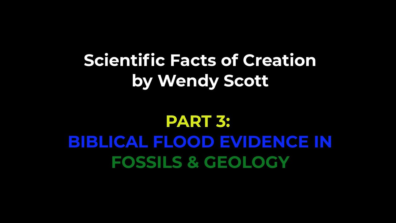 Scientific Facts of Creation Part 3 of 3: Biblical Flood, Fossil & Geological Evidence, Series Wrap