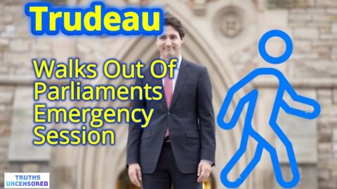 Trudeau Walks Out Of Parliaments Emergency Session