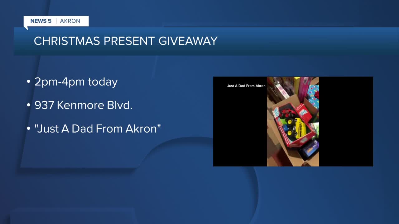 Akron dad giving back to community, hosting Christmas gift giveaway for those in need