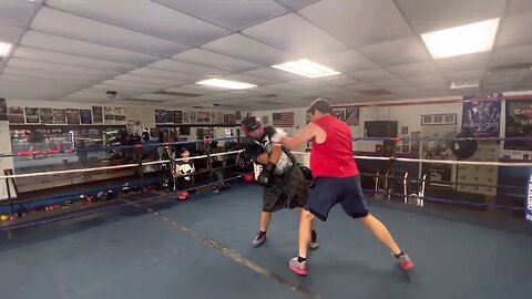 In the lab getting ready for my next fight