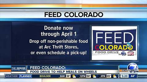 Feed Colorado food drive will help Meals on Wheels