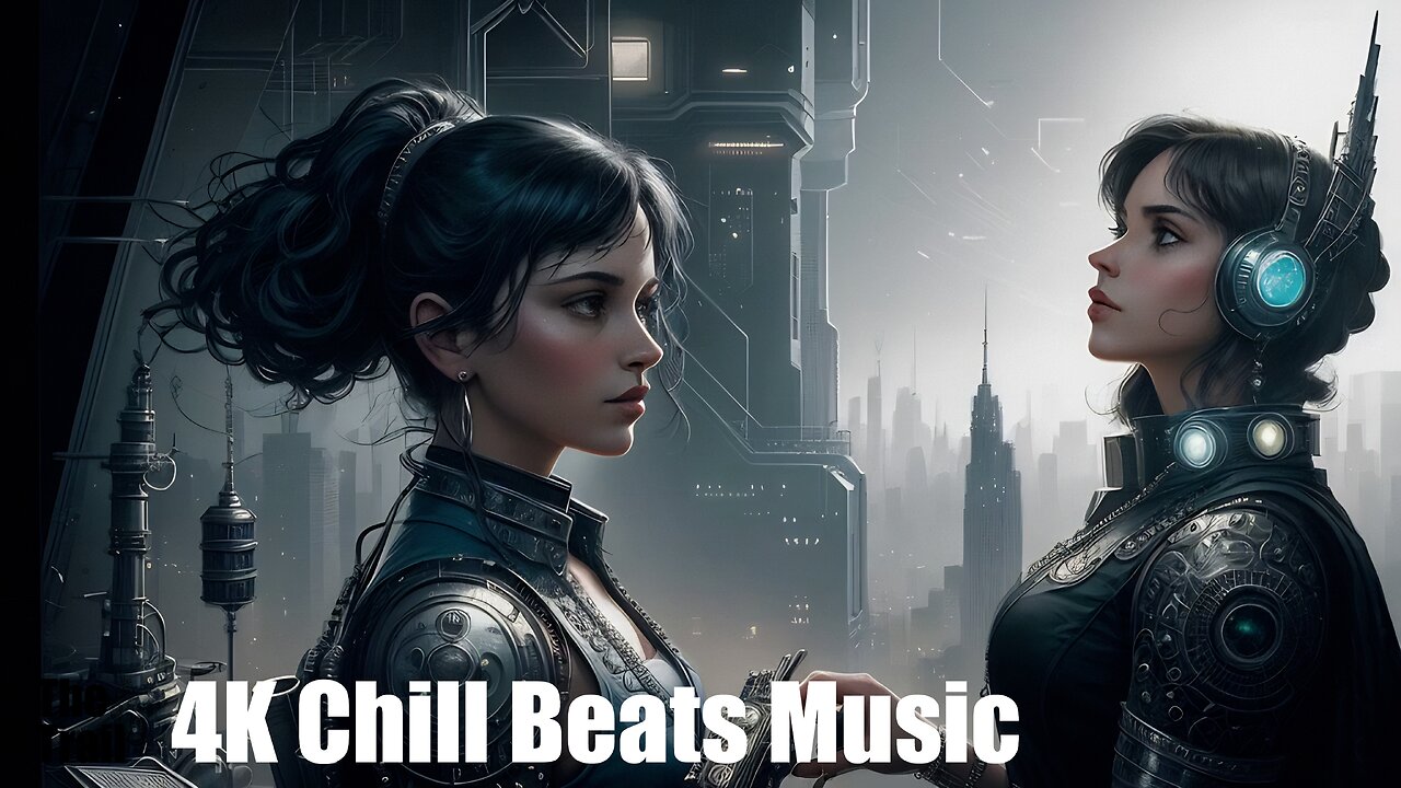 Chill Beats Music - House Can't Help It | (AI) Audio Reactive Cyberpunk | Invoke