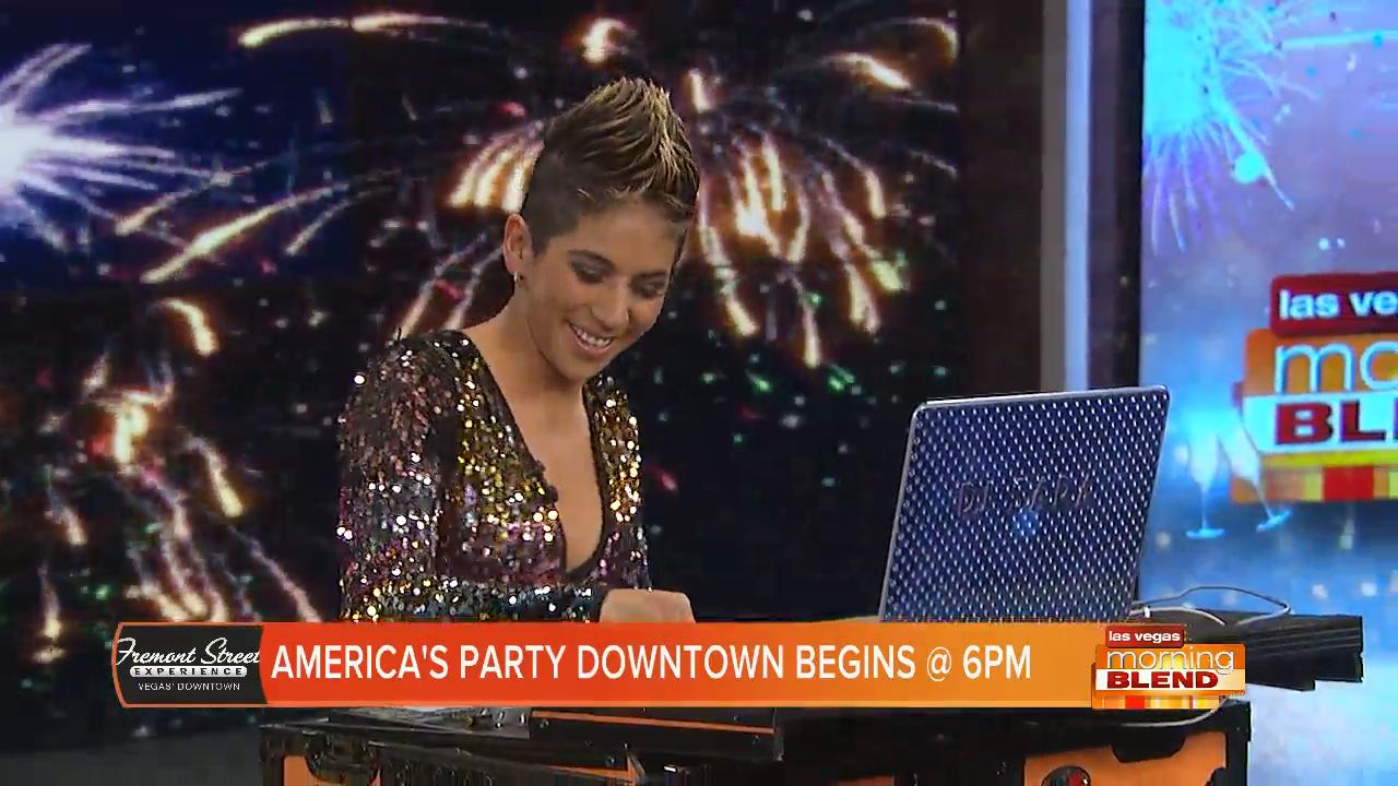 DJ Sara Hits The Morning Blend Stage