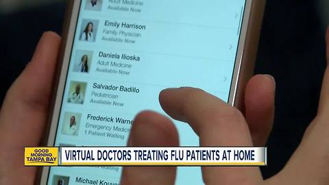 Doctors using virtual care visits to treat flu patients from home so they aren't infecting others