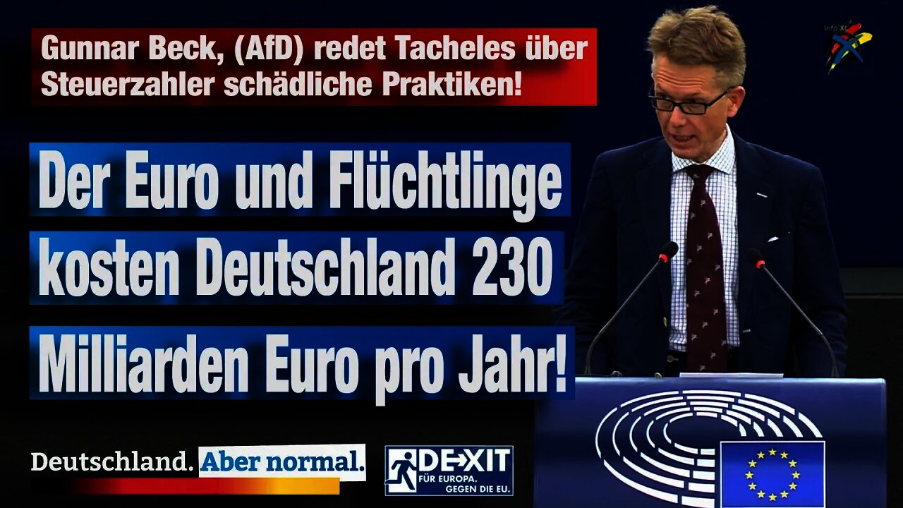 Gunnar Beck, (AfD) redet Tacheles über Steuerzahler schädliche Praktiken!