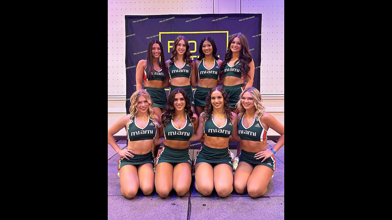 Hurricanes Dance Team Go Canes ๐งก๐ University of Miami ACC College Basketball