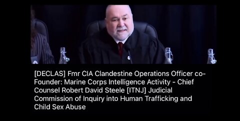 Robert David Steele [INTJ] inquiry into Human Trafficking & Child Sex Abuse