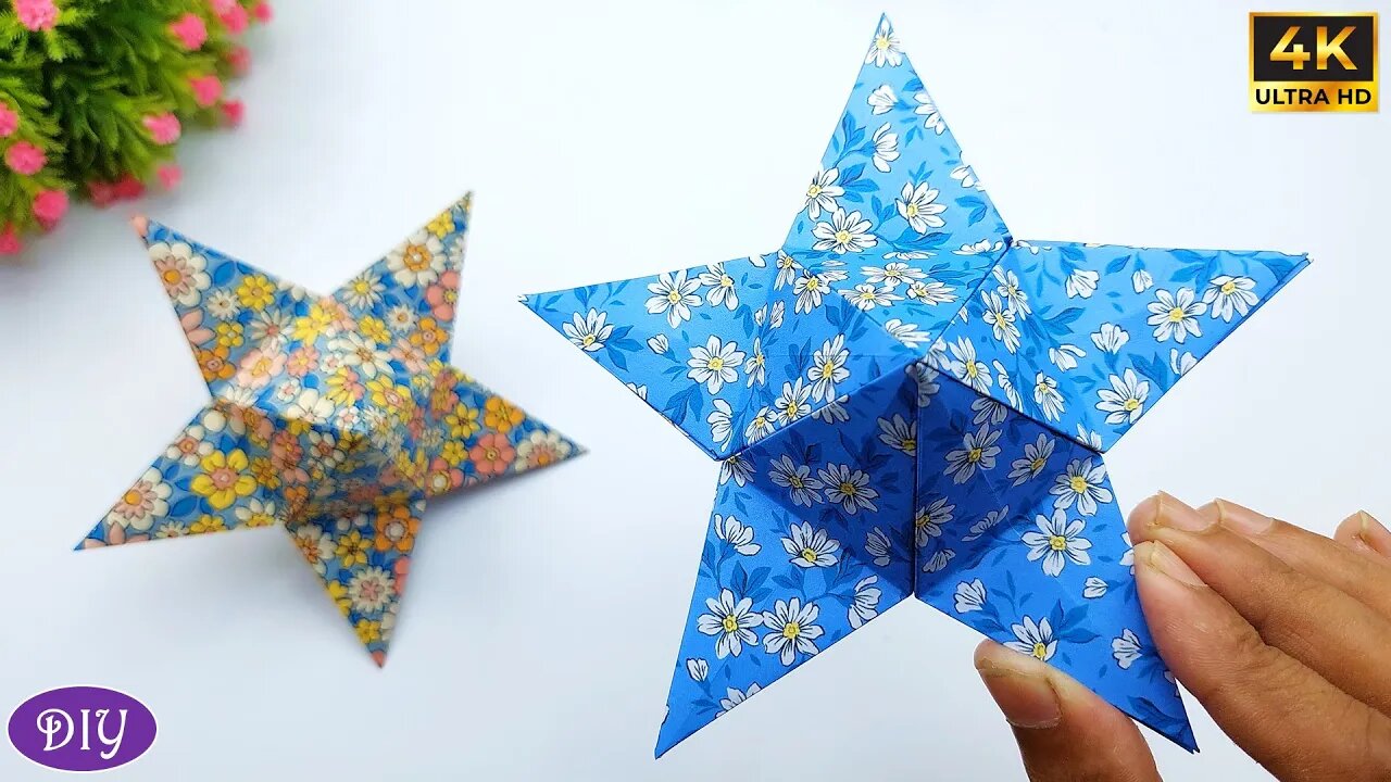 How to Make Paper Stars | DIY Paper Star Making For Home Decorations | Easy Paper Crafts