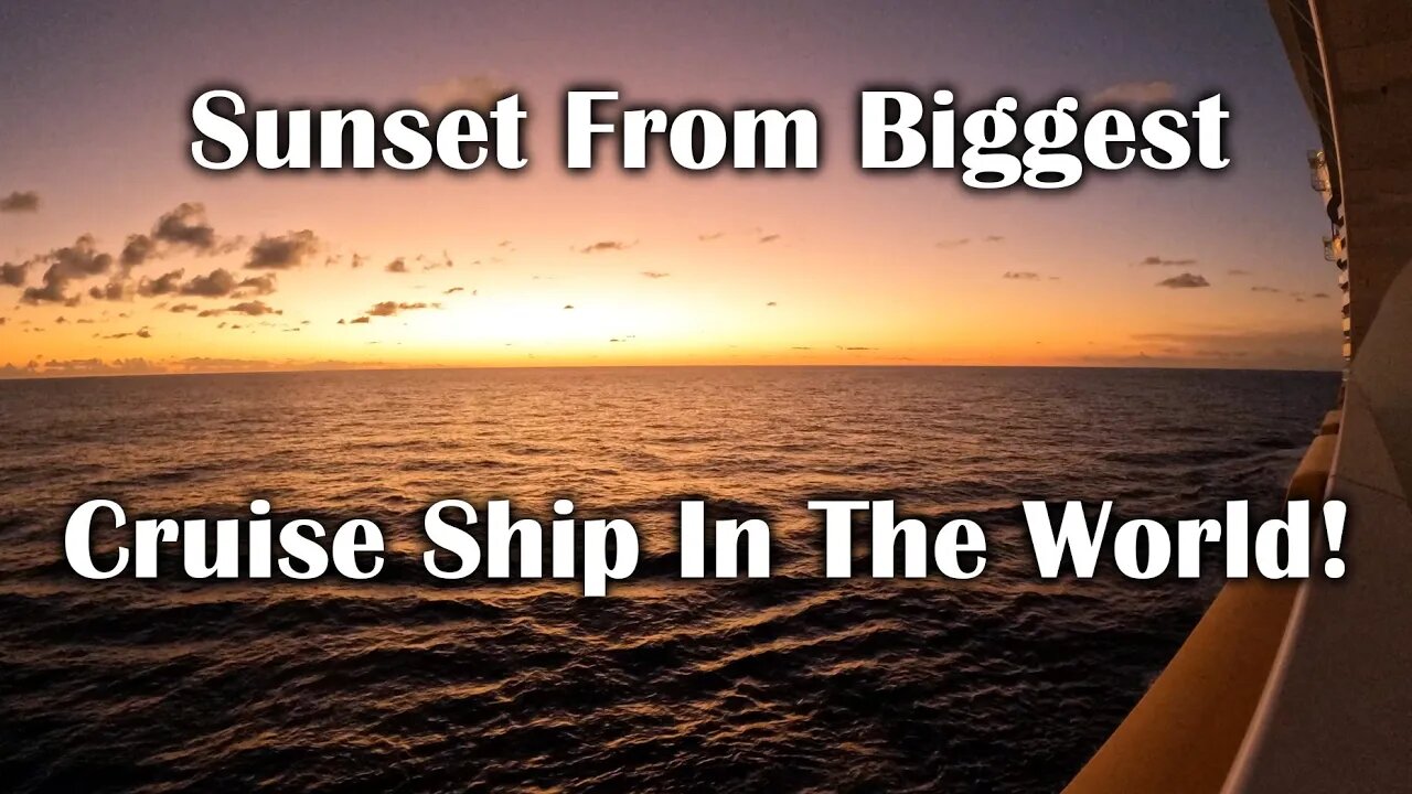 A Timeless Sunset: A Royal Caribbean Wonder of the Seas Timelapse!