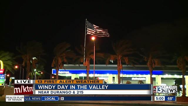 Windy day ahead for Las Vegas valley