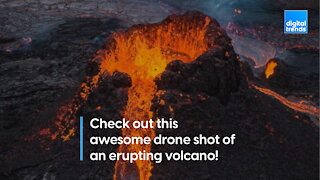 Extreme closeup of a volcano!