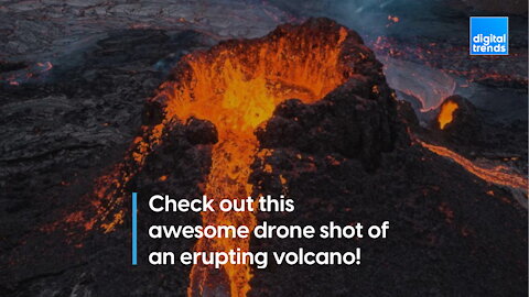 Extreme closeup of a volcano!