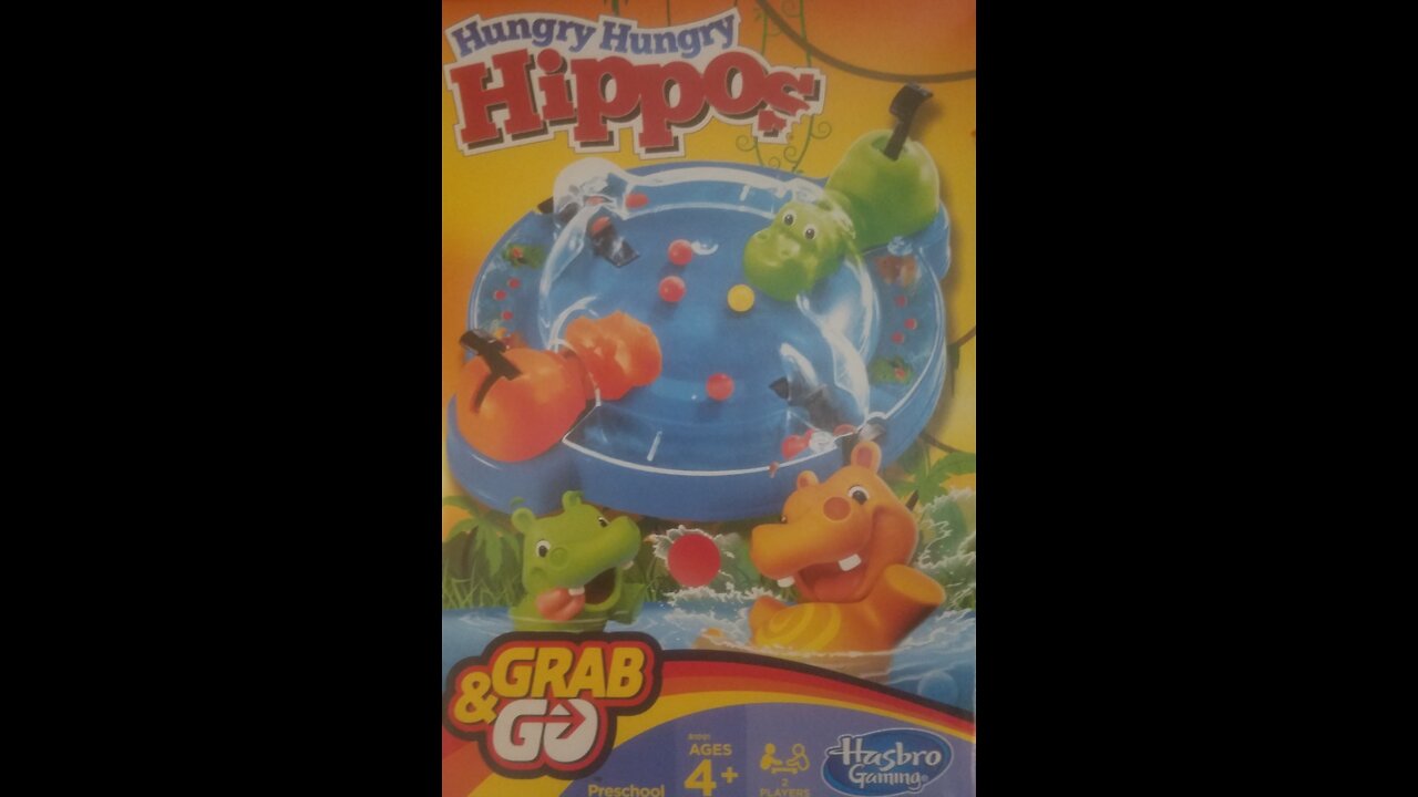 Grab and Go Hungry Hungry Hippos Board Game (2014, Hasbro)