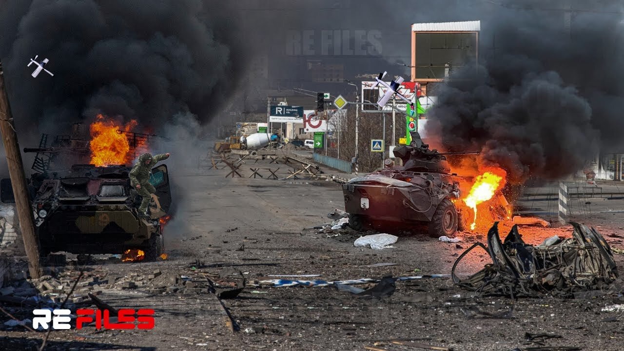 Brutal Attack - Phoenix Ghost Drones Help Armed Forces of Ukraine Destroy Russian Convoy in Donbas