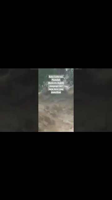 Penduduk Montecito disuruh mengungsi dari hujan deras yang mematikan #short #new #news