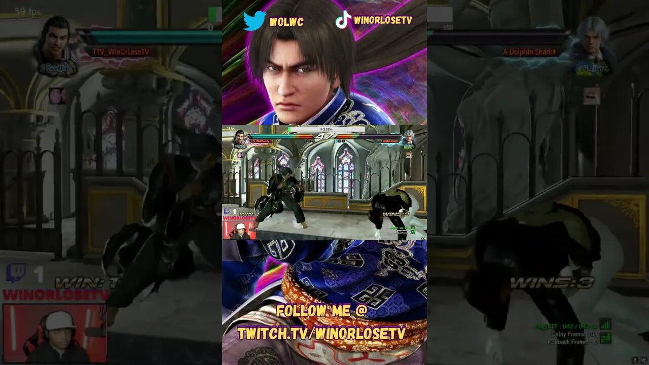 Tekken 7 Lei Wulong Match Highlight #85 #shorts #tekken7