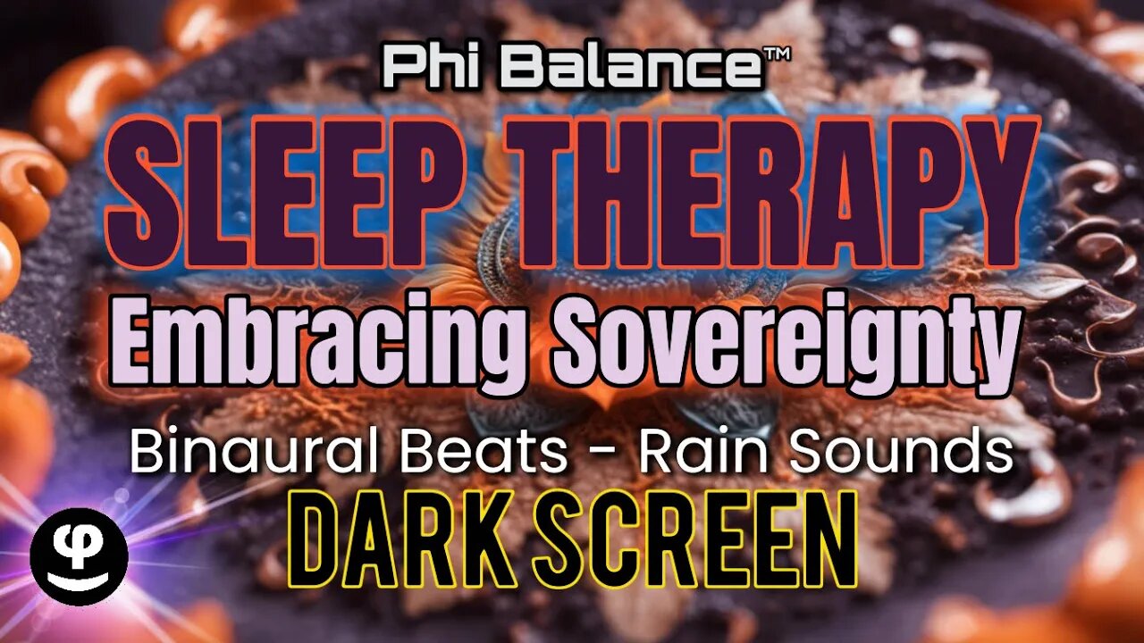 Deep Sleep Therapy Sacral Chakra Balance | with Rain | Binaural Beats