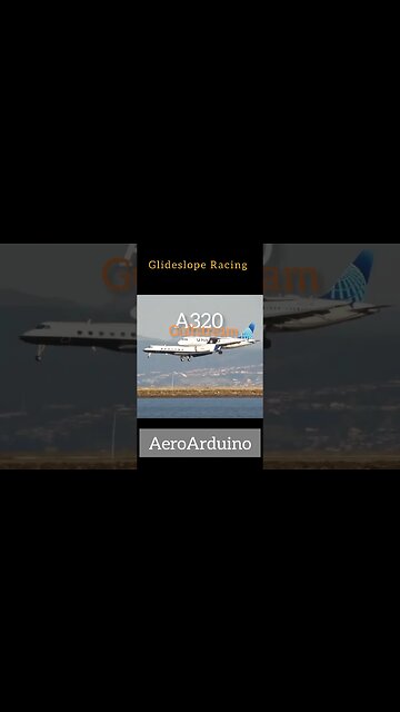 Funniest United #A320 vs #GulfStream Glideslope #Racing #Aviation #AeroArduino
