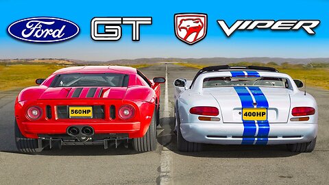 Ford GT vs Dodge Viper: DRAG RACE